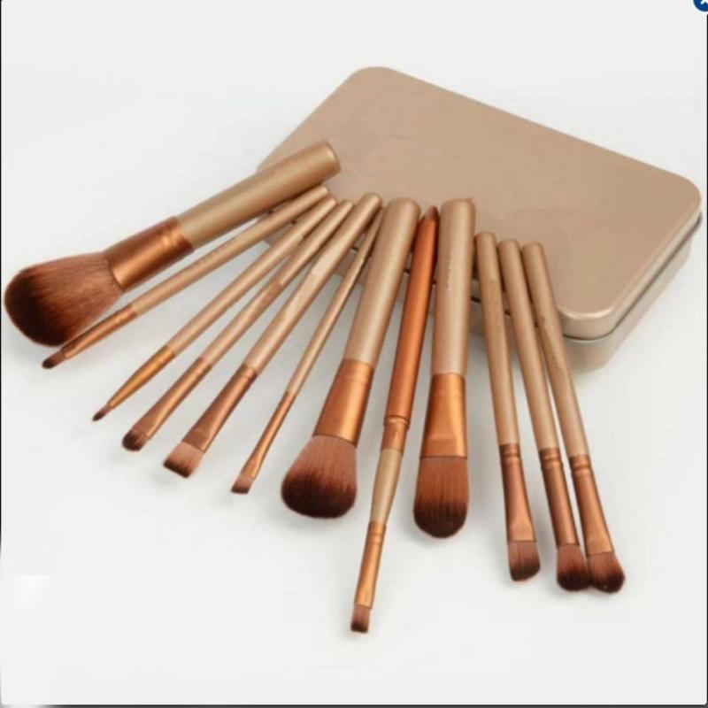 Bộ cọ trang điểm 12 món cao cấp với hộp đựng sang trọng