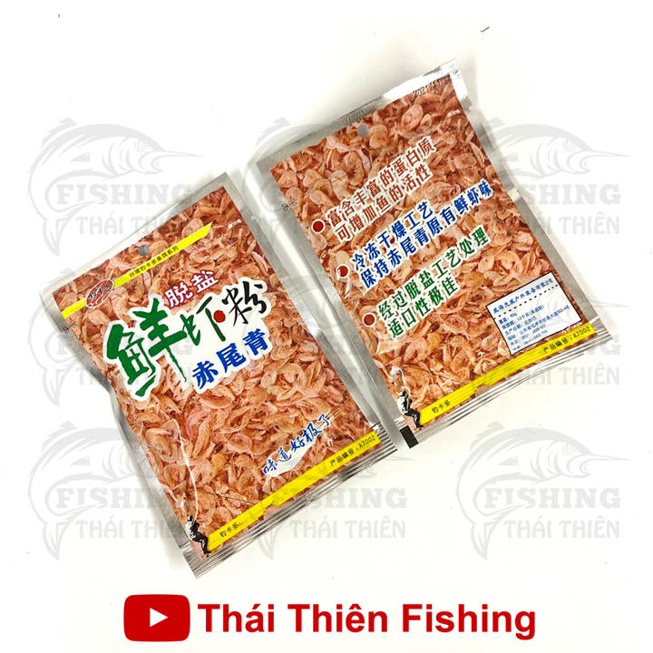 Combo 2 Gói Tôm Nam Cực Mồi Câu Đơn Đài Cá Chép, Rô Phi