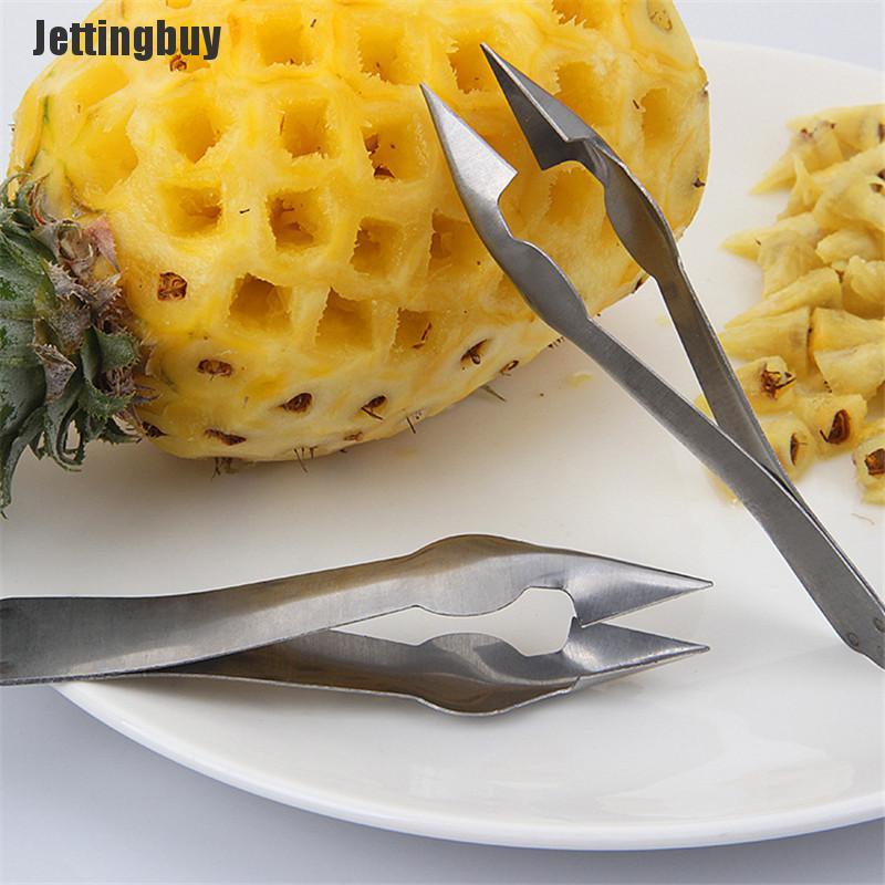 Seed Salad Tool Fruit Clip Cutter Stainless Steel Corer Slicer Pineapple Peeler
