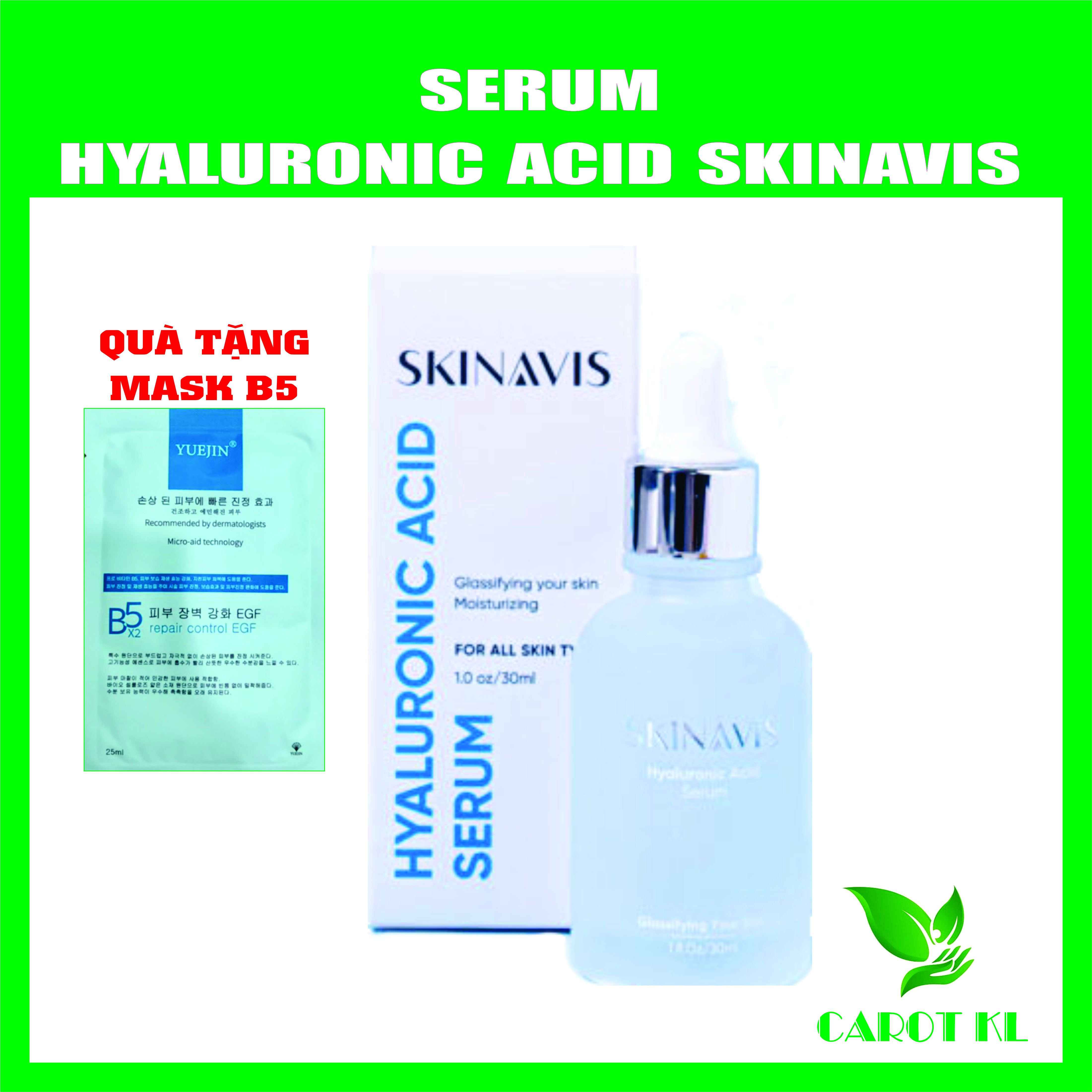 Tinh chất serum cấp ẩm phục hồi da Skinavis 30ml