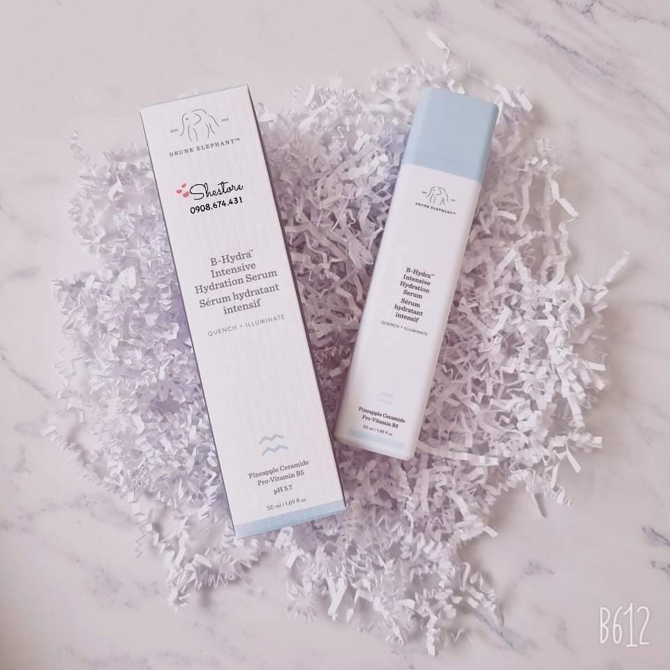 💦💦💦 DRUNK ELEPHANT B-HYDRA INTENSIVE HYDRATION SERUM 50ml- Serrum Dưỡng ẩm, cấp nước, phục hồi da 💦💦💦