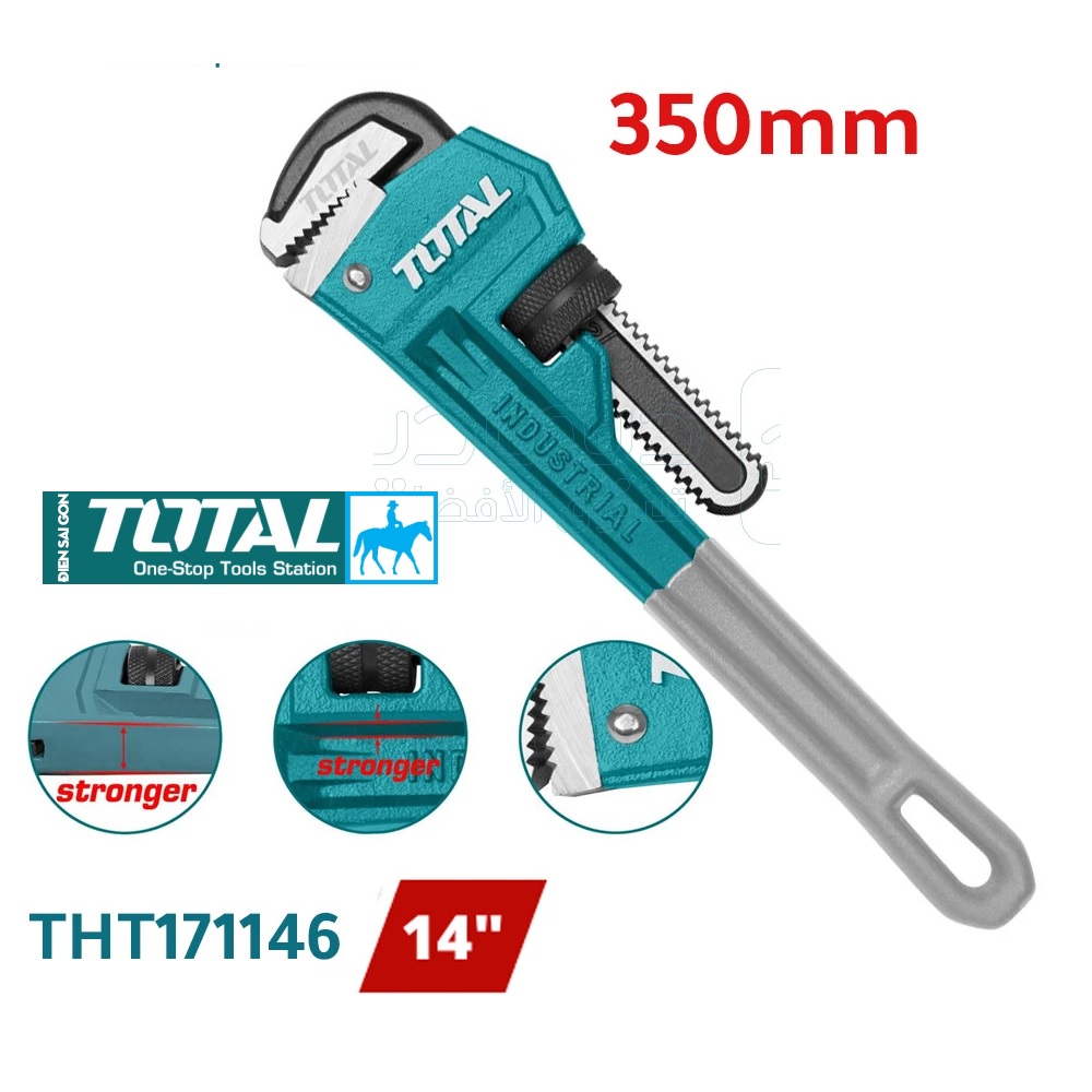 Mỏ lết răng 350mm 14inch Total THT171146 HPW0814