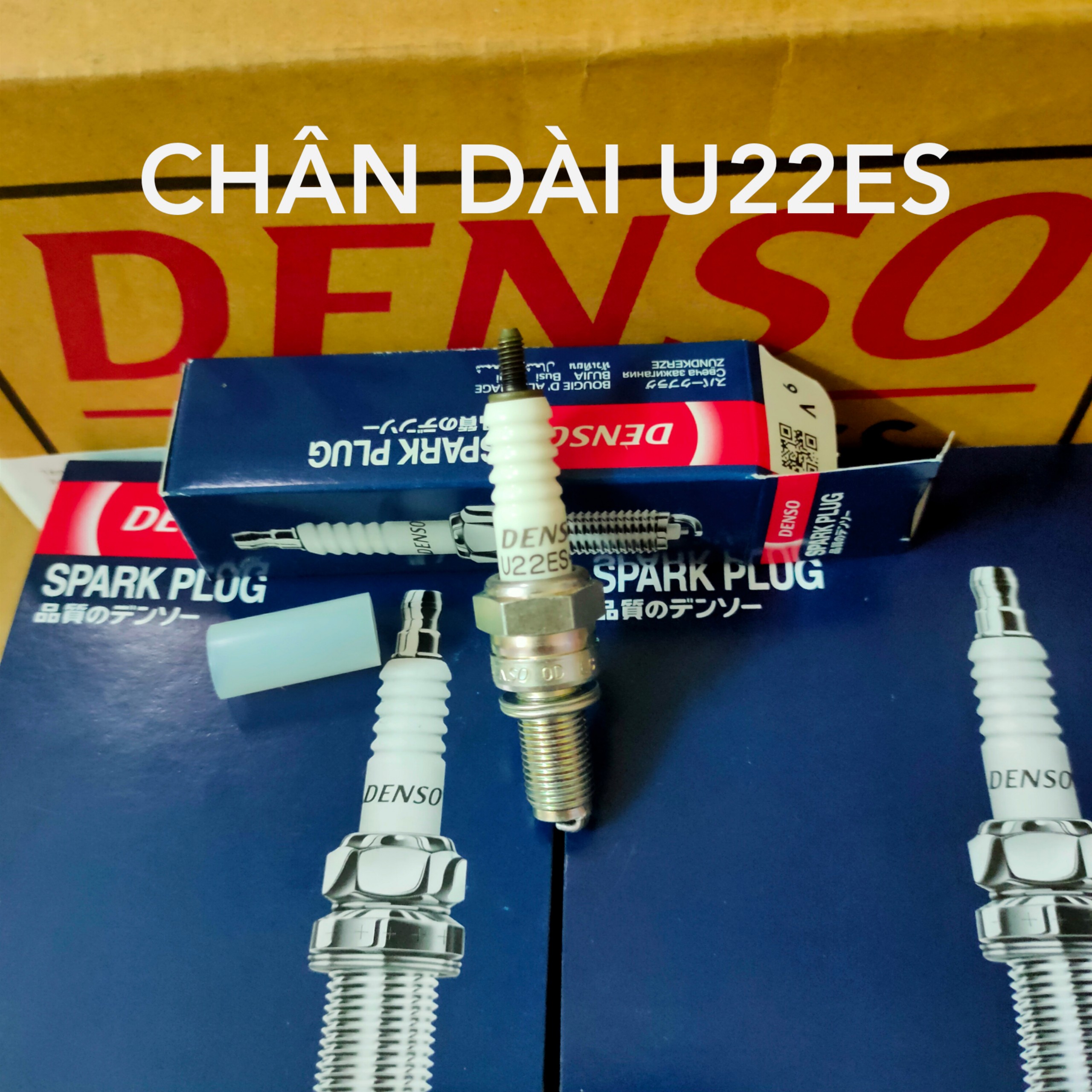 BUGI DENSO CHÂN DÀI U22ES NHẬT GẮN AB PCX WAVE 110 WINNER EXCITER...