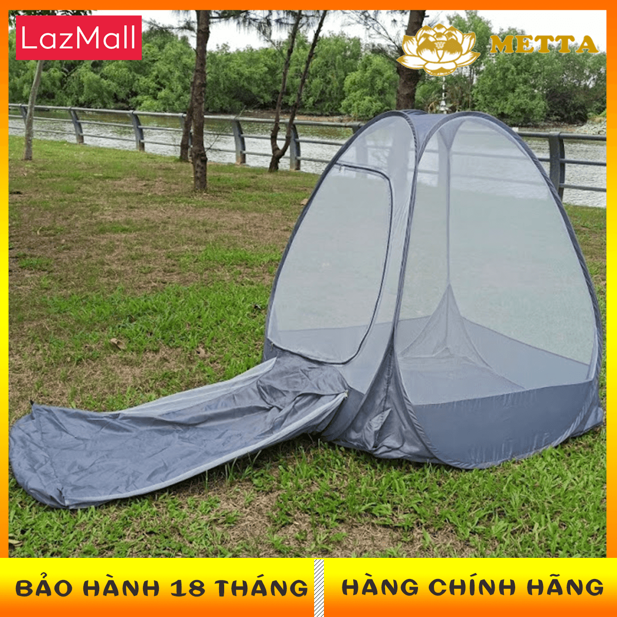 [ Có Túi ] Màn Thiền Tự Bung METTA - Size 1M Vuông - BH 18 tháng - Hàng Chính Hãng - Việt Nam Xuất Khẩu
