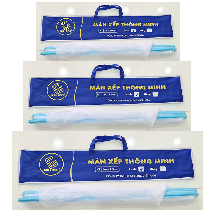 Màn xếp gấp gọn thông minh gia long 1.8m x 2m