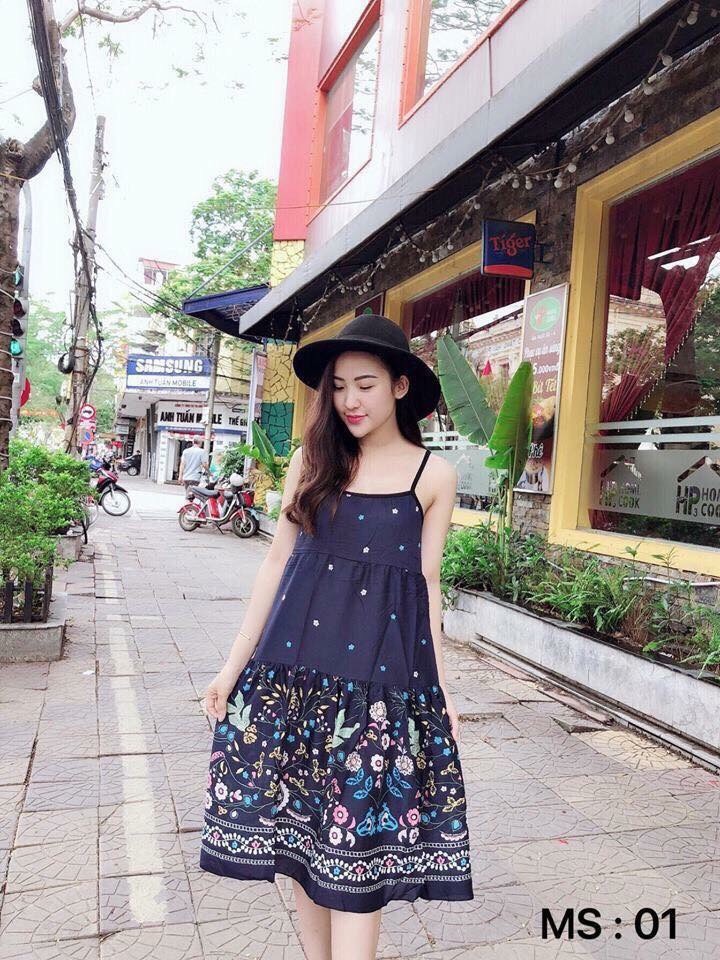 váy bầu lanh chất mát 140