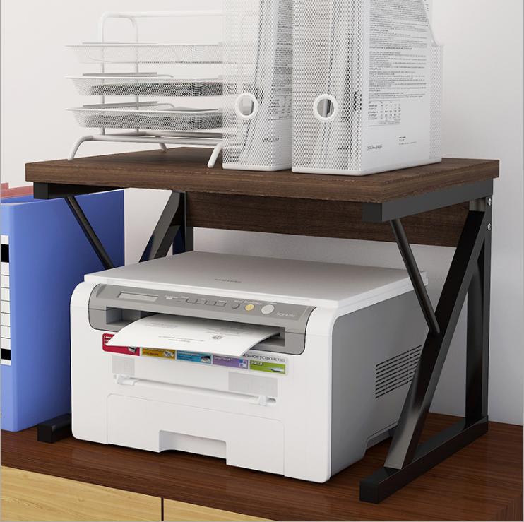 Smart1688 - Kệ máy in văn phòng gỗ cao cấp Japan (54 x 40 x 37cm) (Đen)