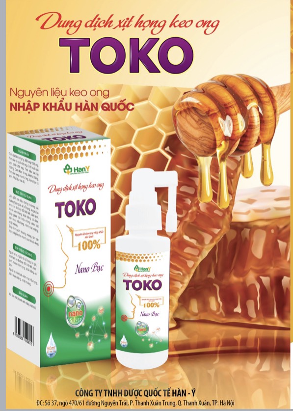 Xịt họng keo ong TOKO