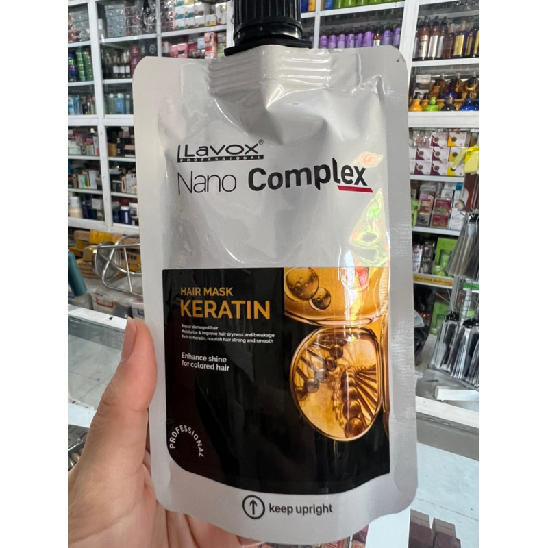 Hấp Dầu Keratin Phục Hồi Tóc Dạng Túi Lavox Nano Complex 150ml