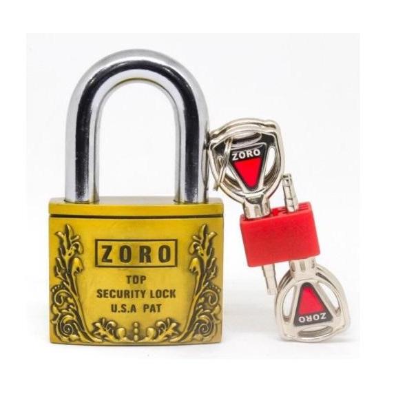 [HCM]Ổ Khóa ZORO Size đại 6P Hoa Văn ( Chìa Trụ )