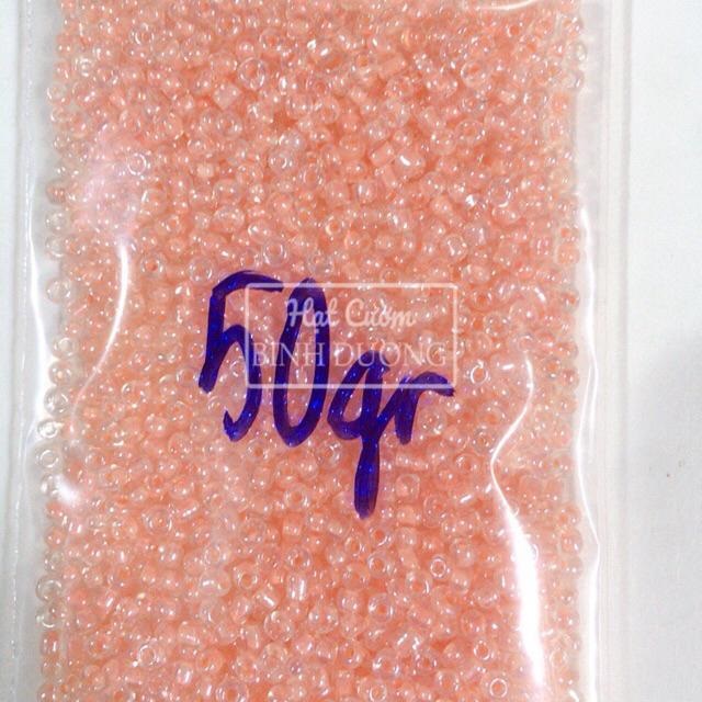 2000 Hạt cườm tấm 3mm thuỷ tinh trong hoặc lõi màu