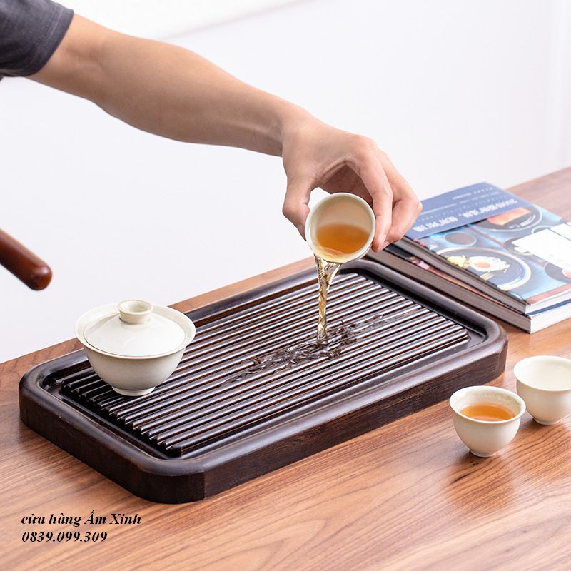 Khay Trà Tre Cao Cấp (dáng khay Bakelite)