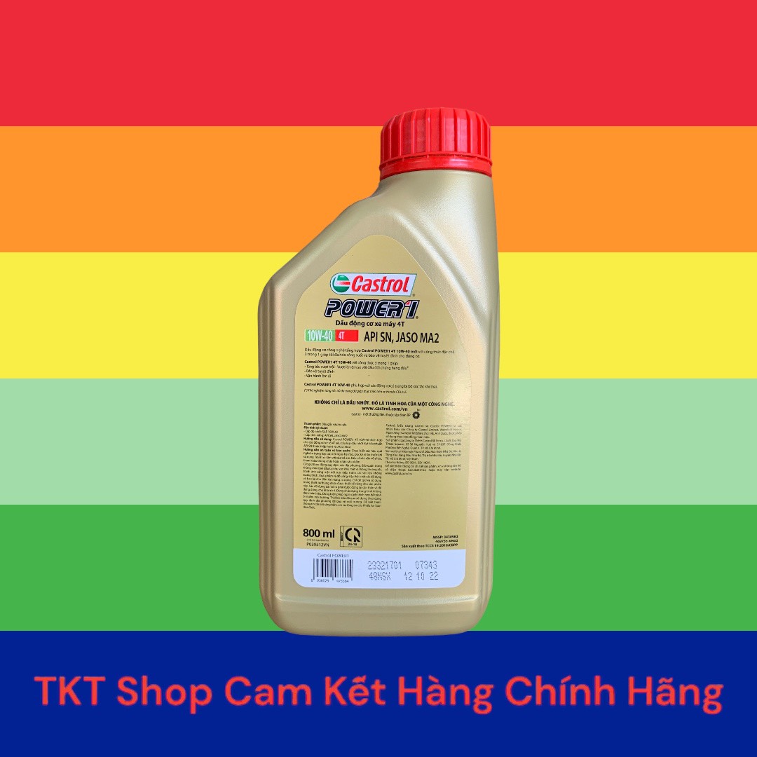 CASTROL POWER1 4T 10W40 0.8L