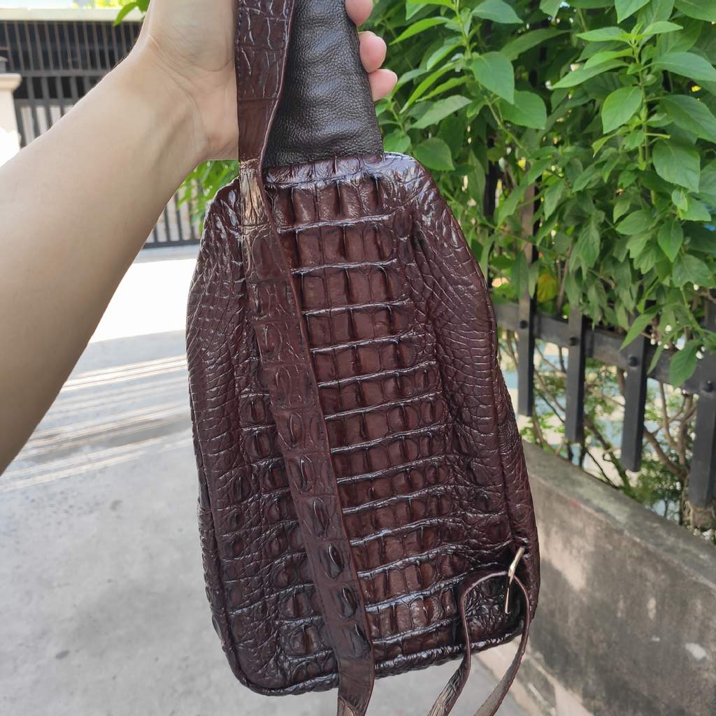 [FREE SHIP] Túi nam đeo ngực [GÙ CÁ SẤU ĐẲNG CẤP ĐÍCH THỰC]