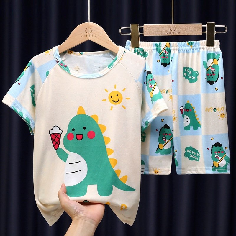 (mẫu mới) bộ quần áo thun lạnh 3d bé trai, bé gái