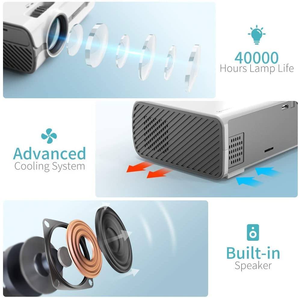 [Trả góp 0%][ VOUCHER 200K ] - Máy chiếu mini HD VANKYO Leisure 410W - Hàng chính hãng