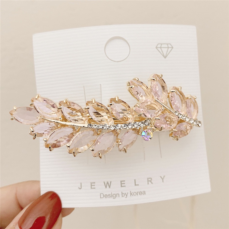 Kẹp Tóc Đính Đá Pha Lê Cao Cấp Sáng Lấp Lánh (7.5cm)