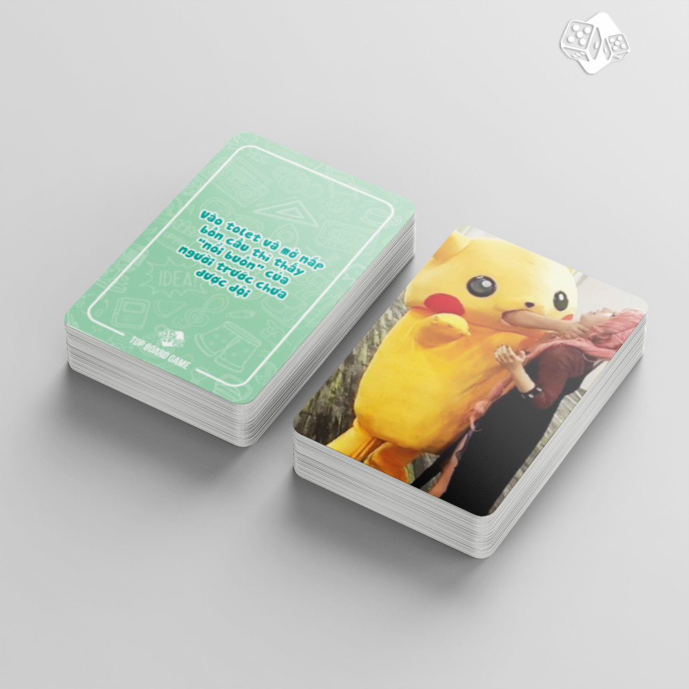 Bài MEME 156 lá CAO CẤP giấy cứng chống nước TOP BOARDGAME