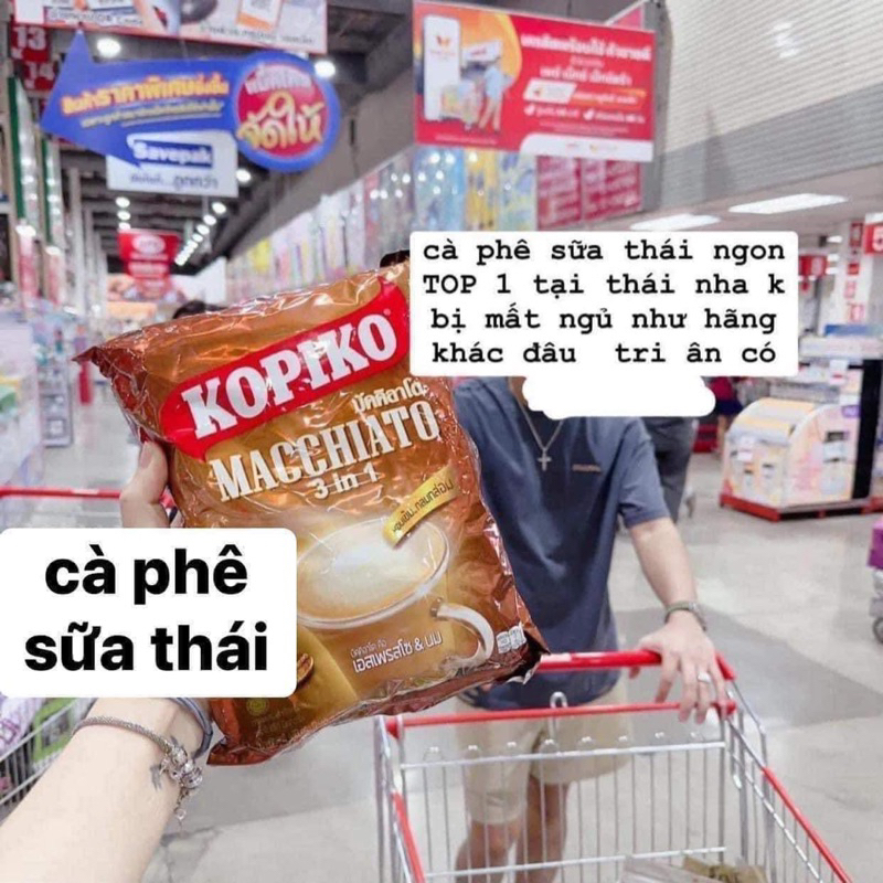Cà phê hòa tan Kopiko Macchiato 480g (20 gói x 24g/gói)