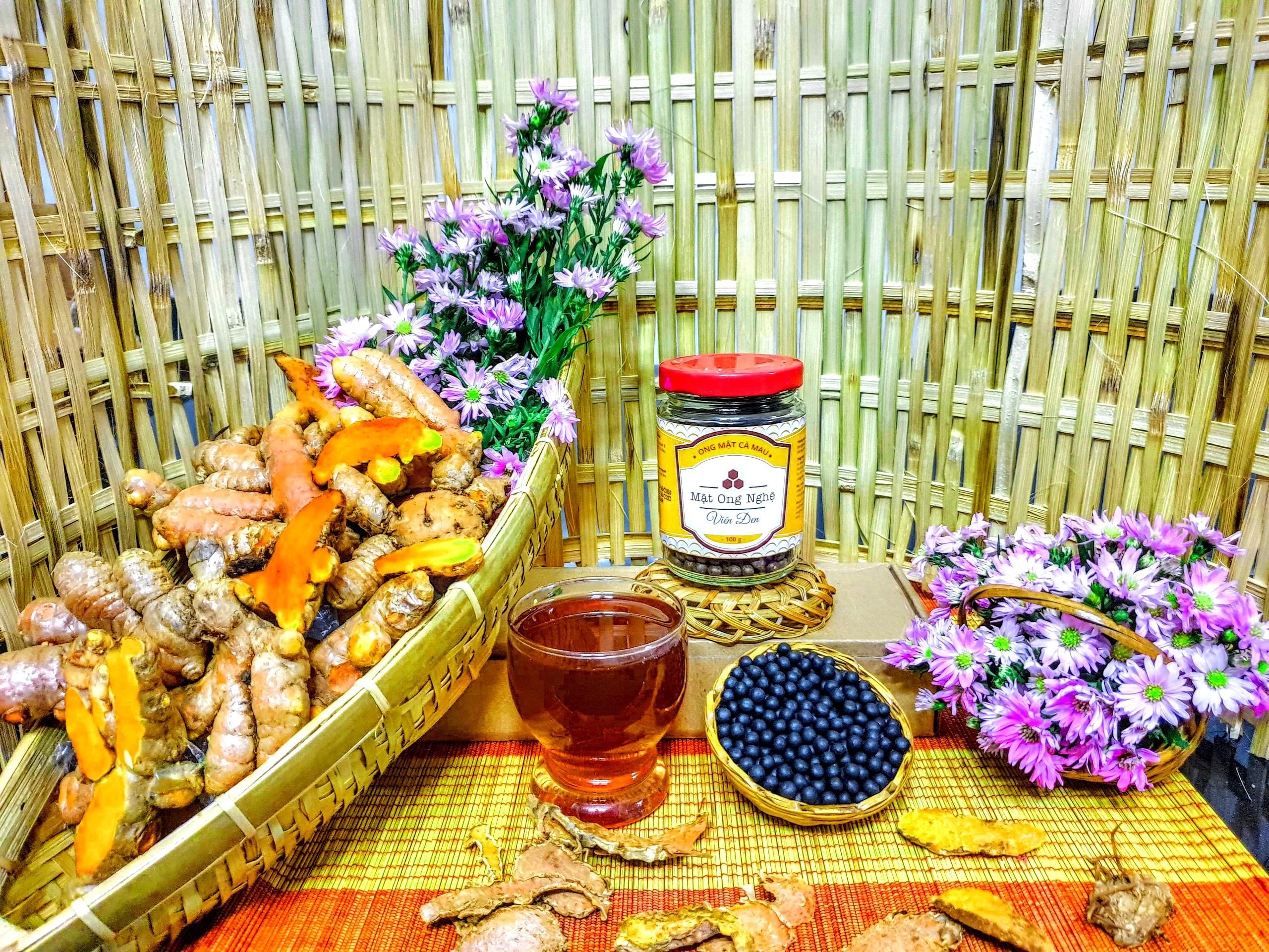 Mật Ong Nghệ Viên Đen 100gr