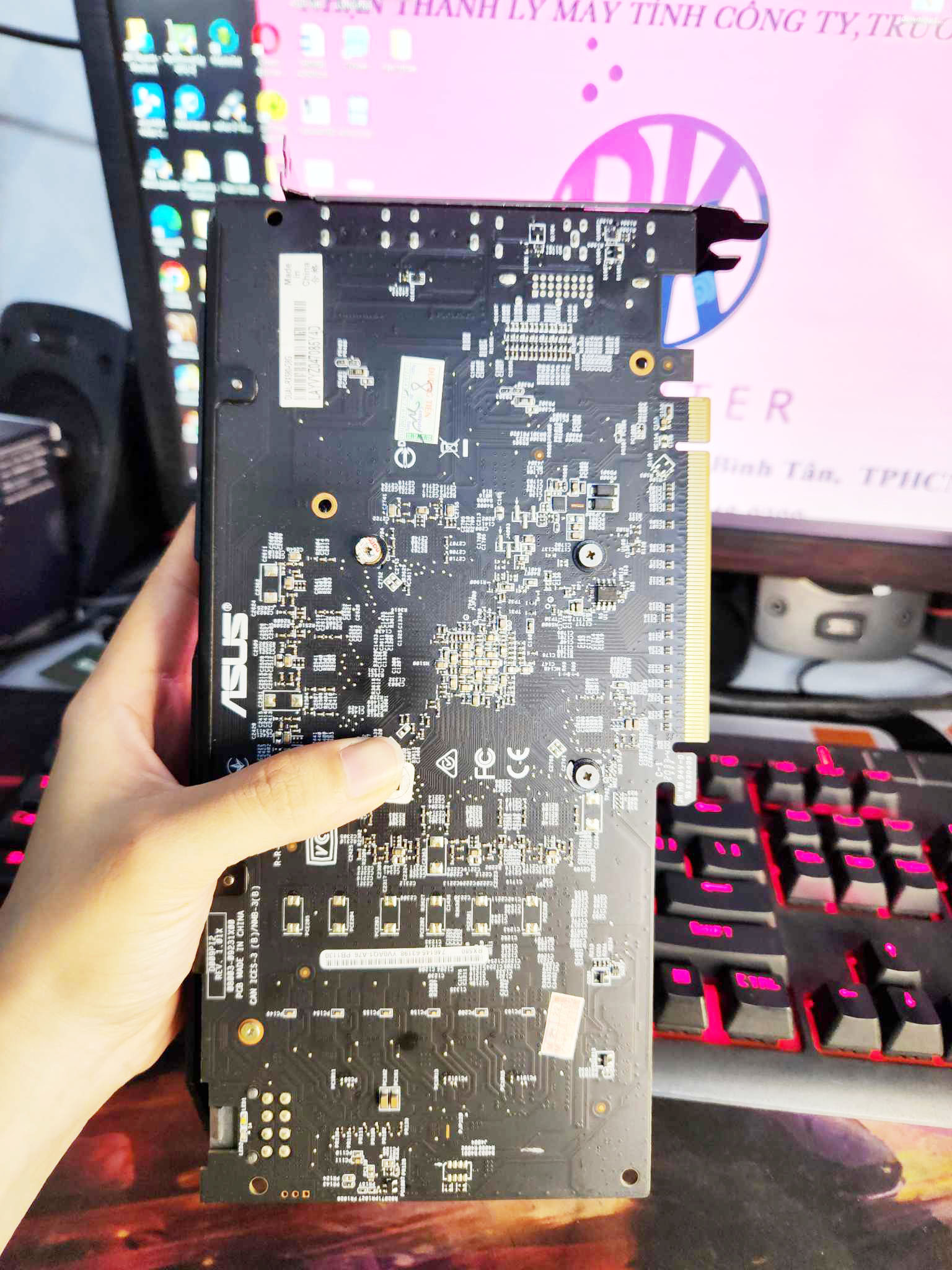 Card màn hình Asus DUAL-RX580-O8G (AMD Radeon/ 8Gb/ DDR5/ 256 Bits)