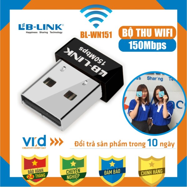 Bộ thu sóng wifi LB-Link WR151 - Bảo hành 24 tháng!!!