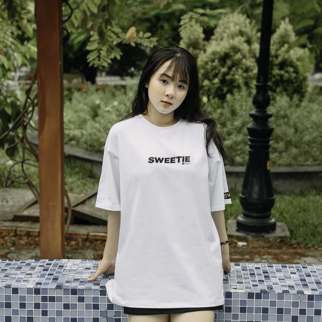 Áo thun SWEETIE BASIC Tee - Trắng - Unisex