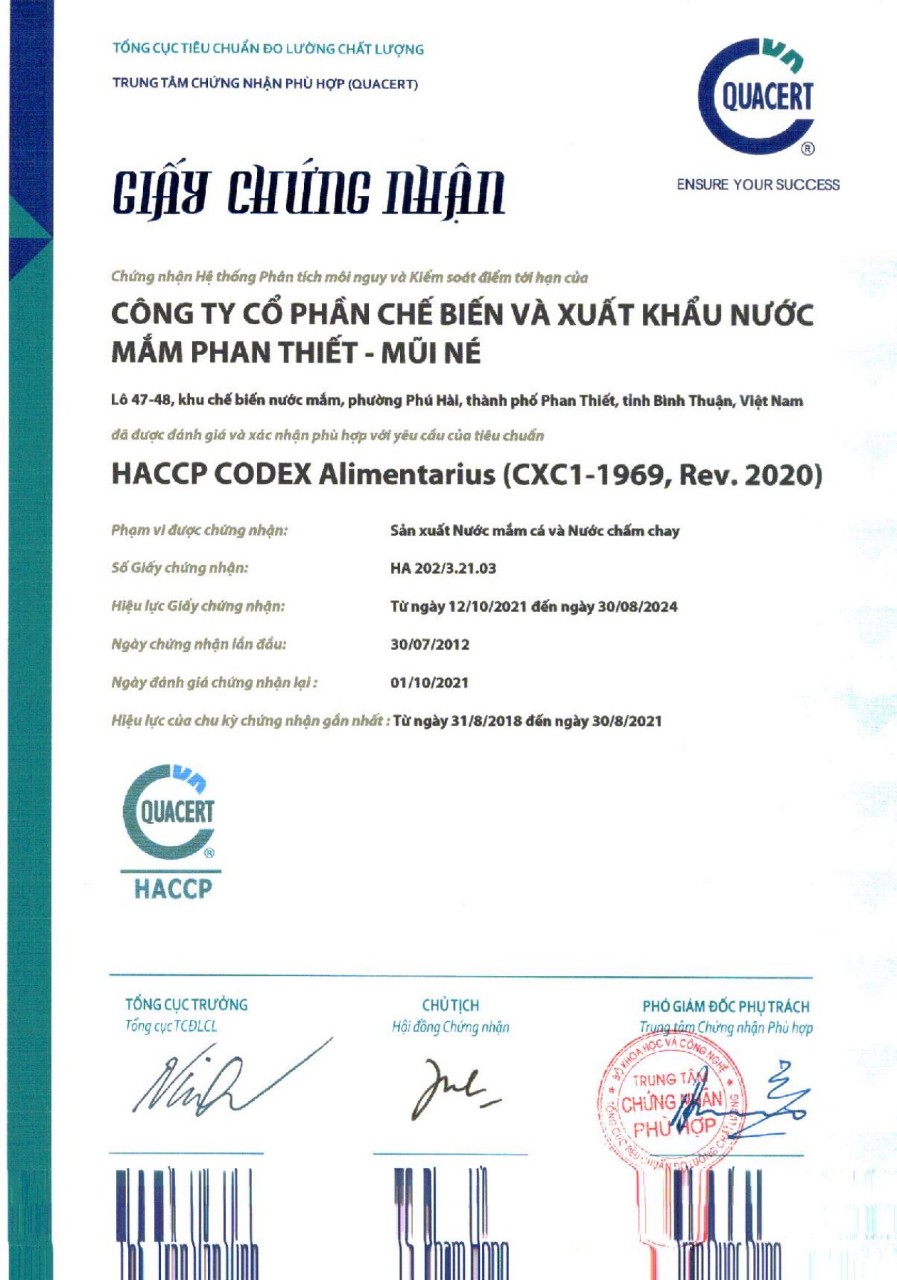 Hộp 2 chai Nước mắm cá cơm Phan Thiết Mũi Né 30N 520ml