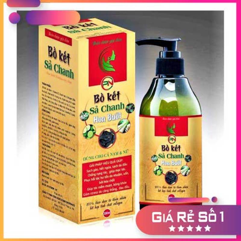 Dầu gội Bồ kết sả chanh hoa bưởi. Sạch gầu, đen tóc, mềm, suôn mượt tóc, chống rụng tóc, kích thích mọc tóc nhập khẩu