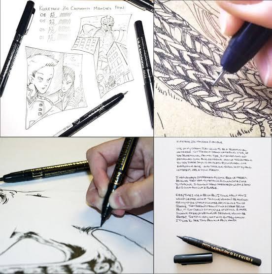 Bút Line đi nét Zig Mangaka Kuretake mực đen