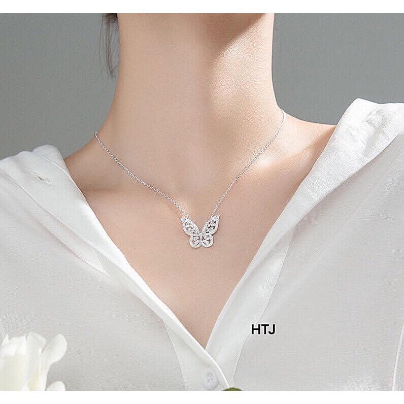 Dây Chuyền Nữ Bạc Ta - Dc Liền Mặt Bướm Xinh Xắn - TRANG SỨC BẠC TNJ CAM KẾT HÀNG CHUẨN ẢNH, CHẤT LƯỢNG TỐT, PHỤC VỤ TẬN TÌNH, CHU ĐÁO