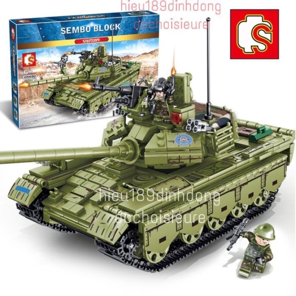 Lắp ráp xếp hình Lego City 105514 : Xe tank quân đội t85 324+ mảnh