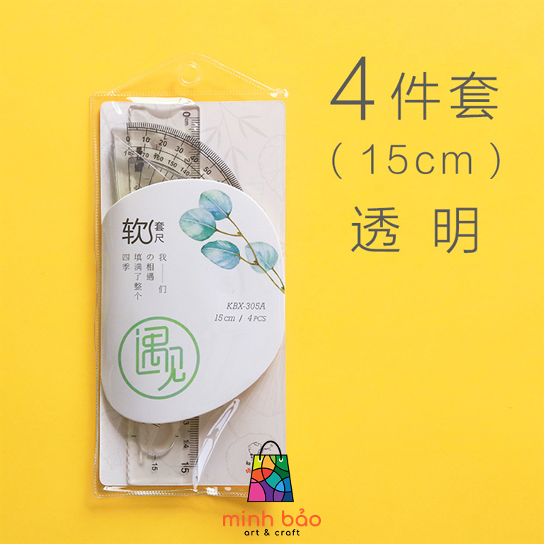 BỘ 4 THƯỚC KABAXIONG (THƯỚC THẲNG, ĐO ĐỘ, EKE)