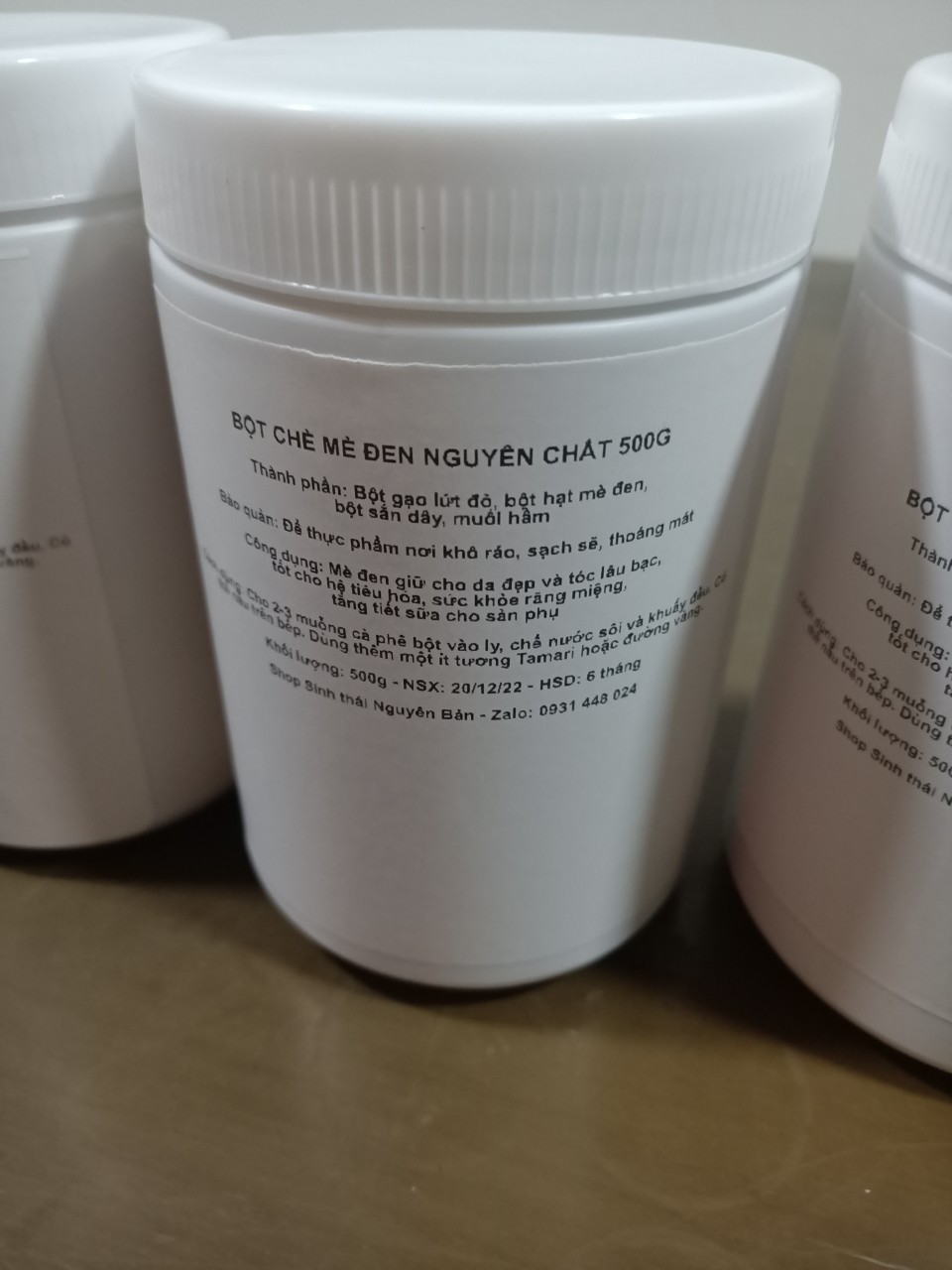 BỘT CHÈ MÈ ĐEN NGUYÊN CHẤT 500G