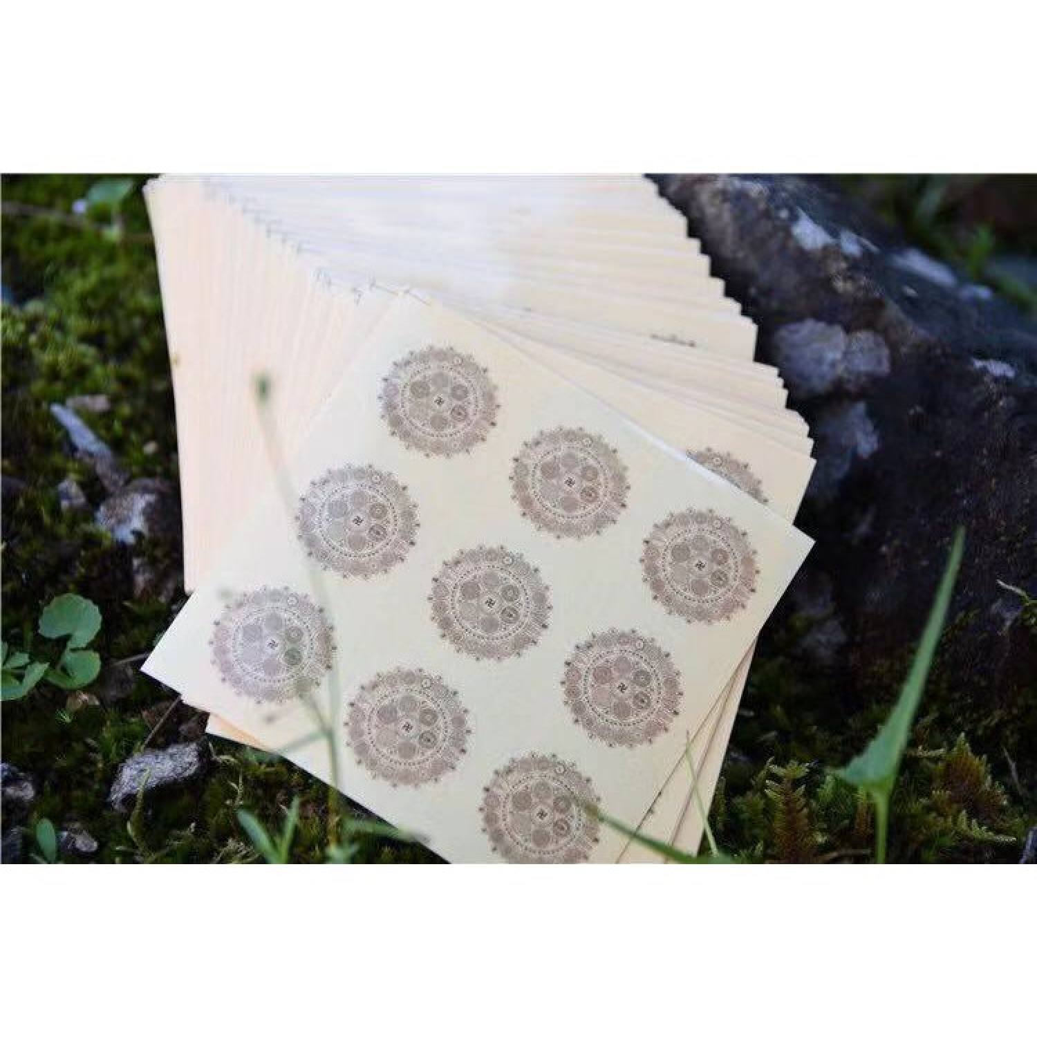 [PBMC] Miếng dán Kim Cang Tạng Đại Viên Mãn Chú Luân (Đường kính 2.5cm - tập 100 lá)