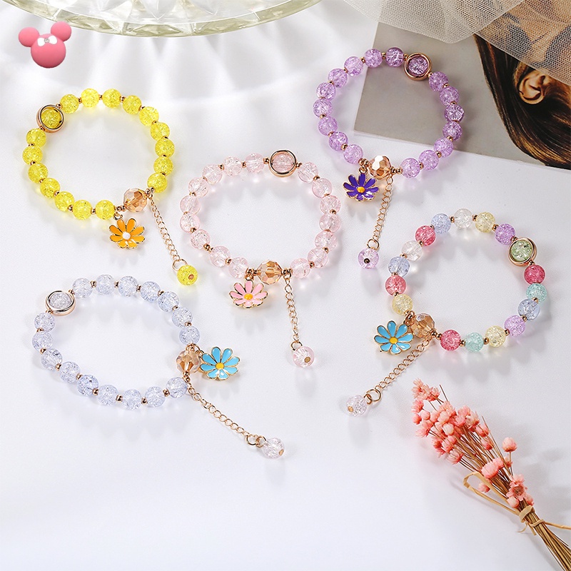 Vòng Tay Chuỗi Hạt Pha Lê Hình Bướm