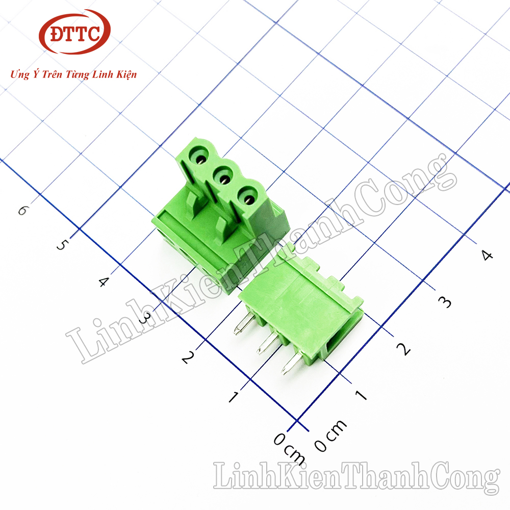 Cầu đấu terminal 2edg5.08 5.08mm xanh thẳng 2p, 3p, 4p, 5p, 6p, 7p, 8p, 9p, 10p