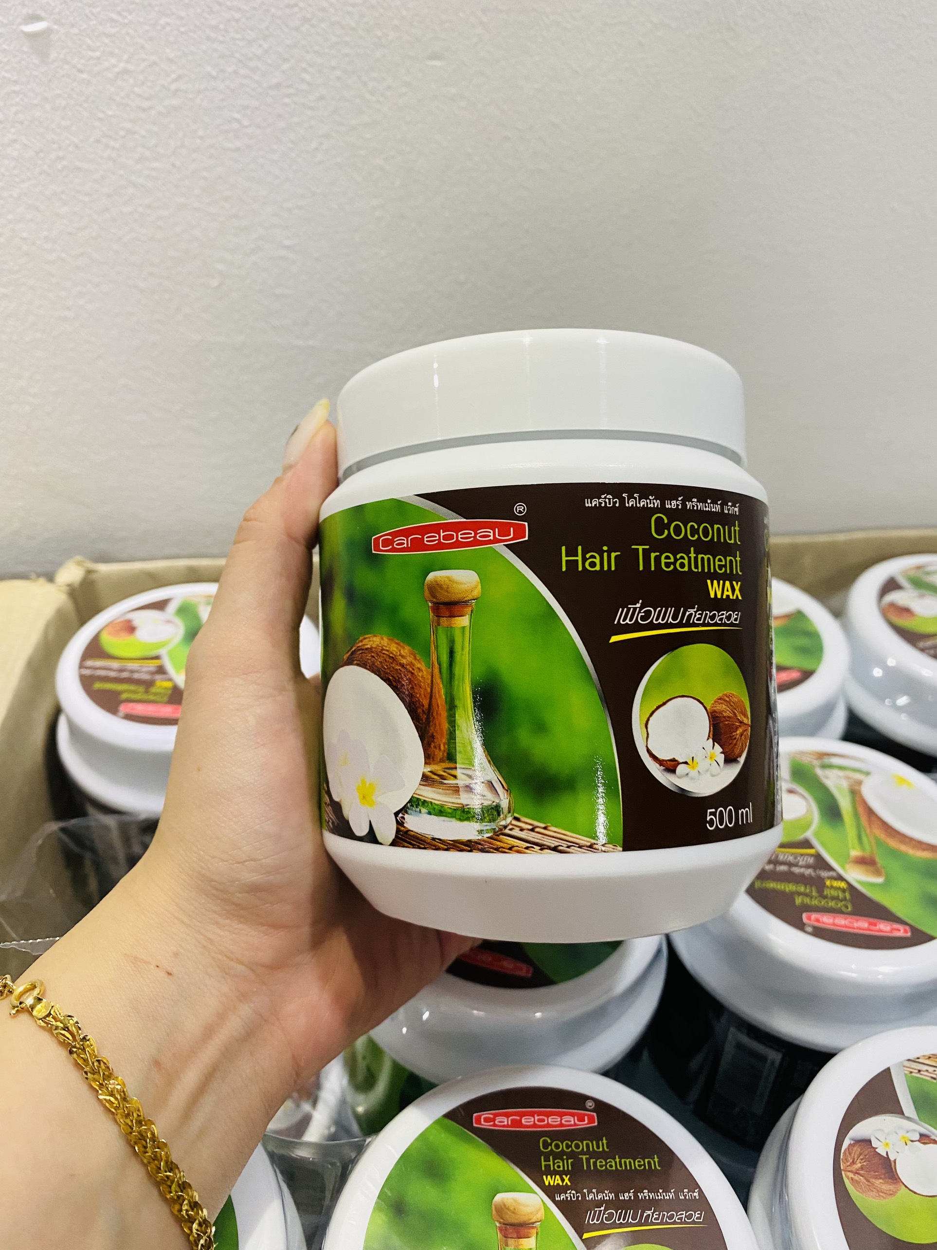 [CHÍNH HÃNG] Kem Ủ Tóc Dừa Non Carebeau Thái Lan 500ml