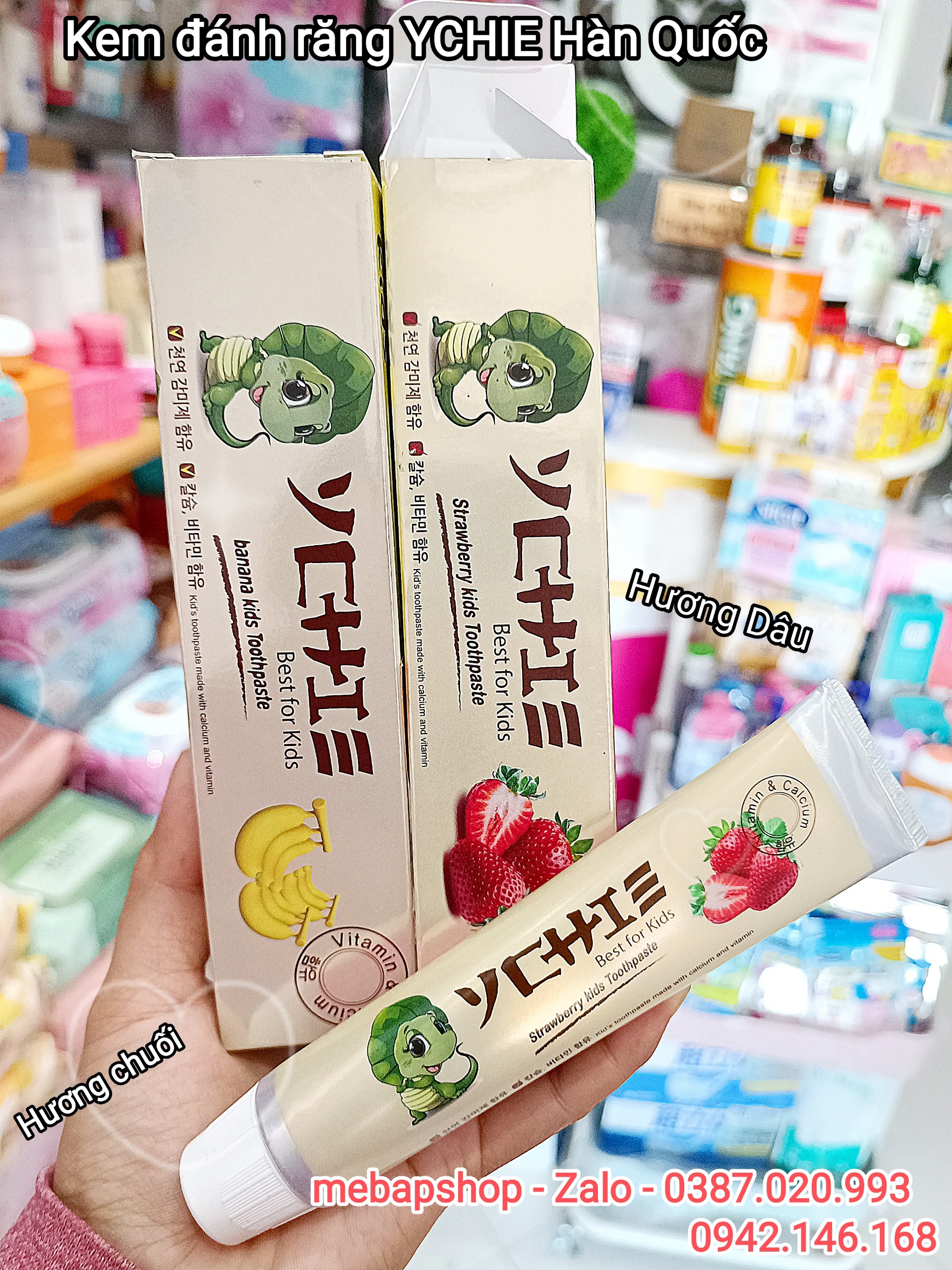 Kem đánh răng cho bé Ychi Hàn Quốc 75G