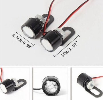 BỘ 2 ĐÈN LED TRỢ SÁNG MINI GẮN CHÂN KÍNH XE MÁY CỰC CHẤT