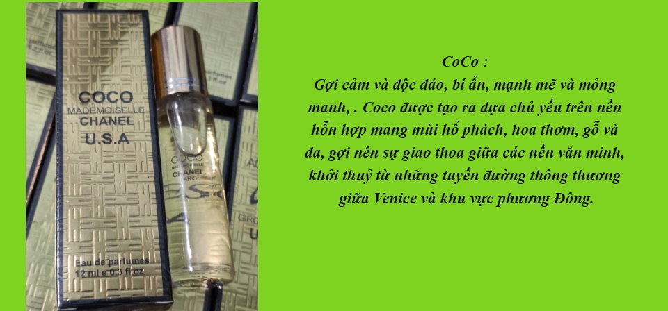 NƯỚC HOA CHIẾT USA 12ml ( Có Dạng Lăn và Xịt )