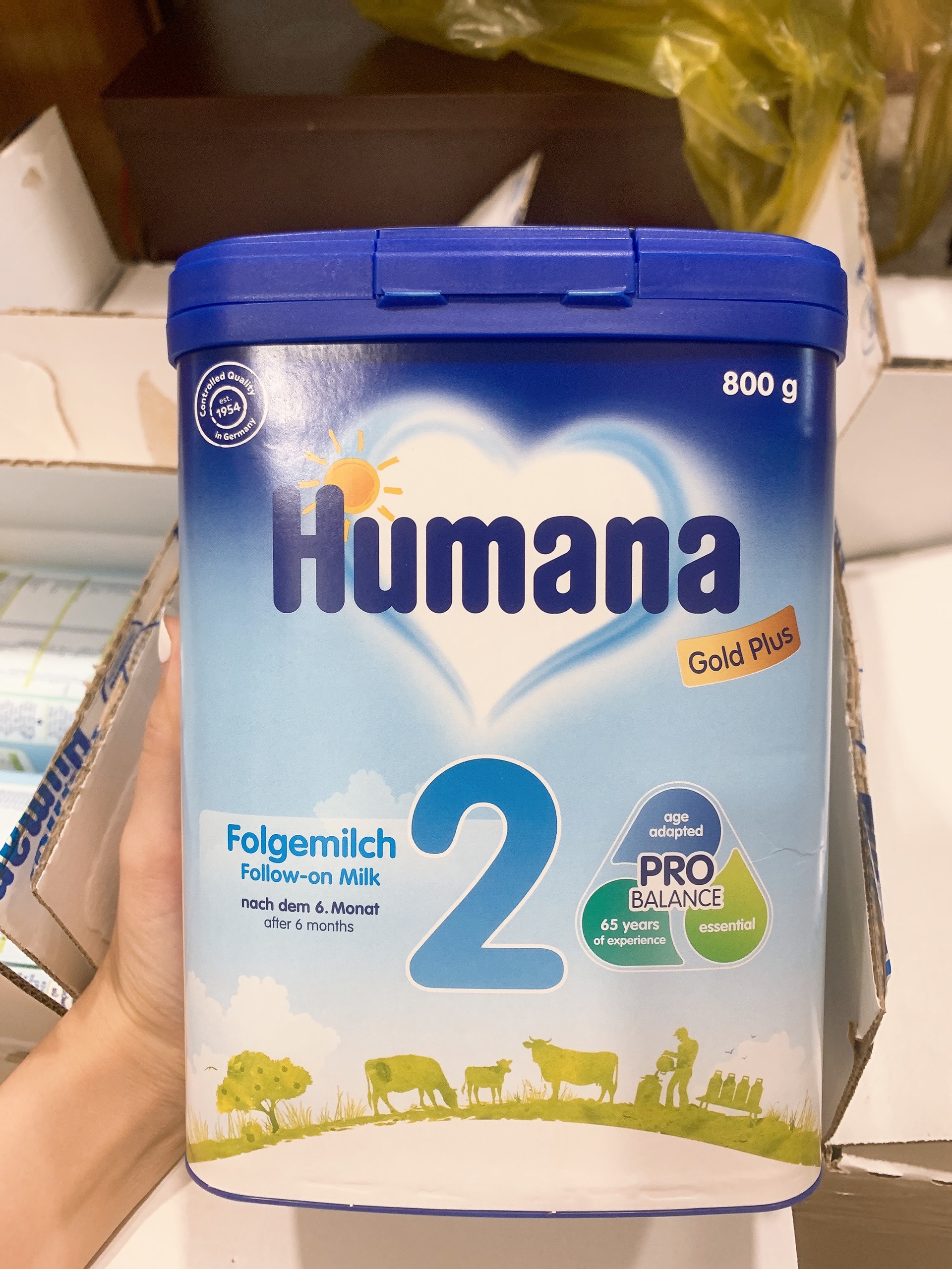 Sữa Humana Gold 2, 6-24 tháng, 800g