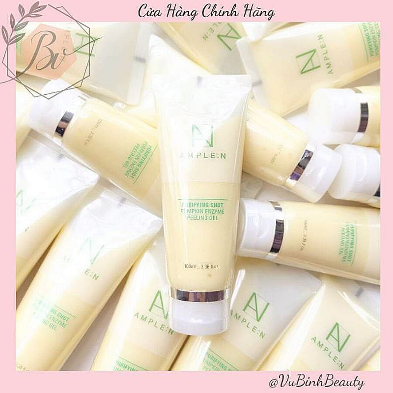 Tẩy da chết mặt dưỡng da trắng sáng bí đỏ ample:n purifying shot pp033