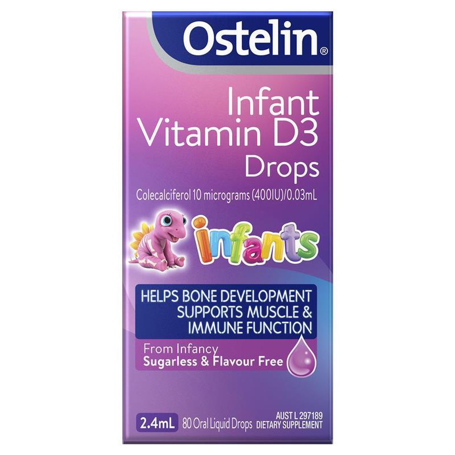 Vitamin d3 nhỏ giọt ostelin 400 iu 2.4ml cho trẻ sơ sinh