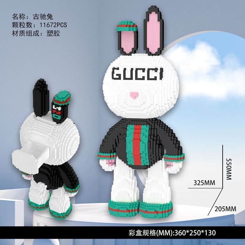 Lego thỏ momo lắp ghép mô hình thỏ momo 55cm