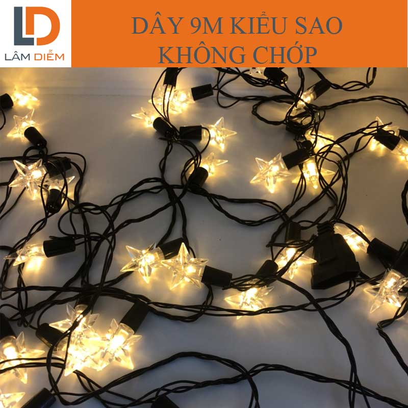 Dây đèn led 9m trang trí nhấp nháy bi kiểu bi
