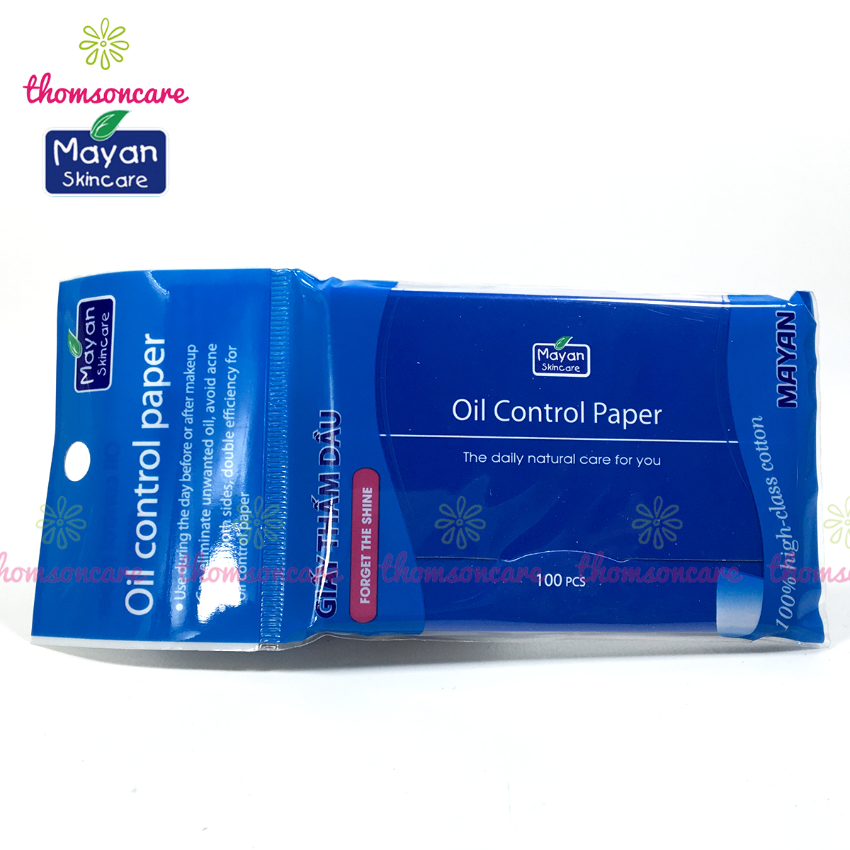 giấy thấm dầu mayan oil control gói 100 tờ kiểm soát nhờn ngừa mụn từ hàn 5
