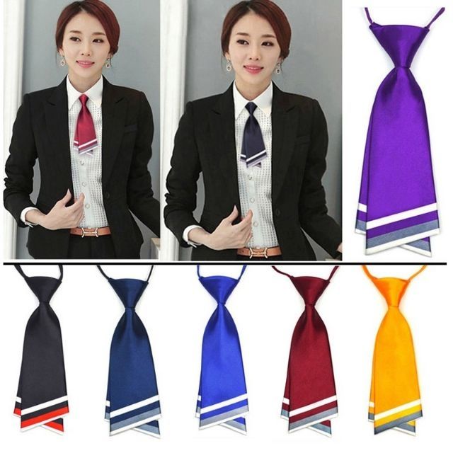 Nơ nữ, Cà vạt nữ công sở cao cấp ngân hàng, hàng không