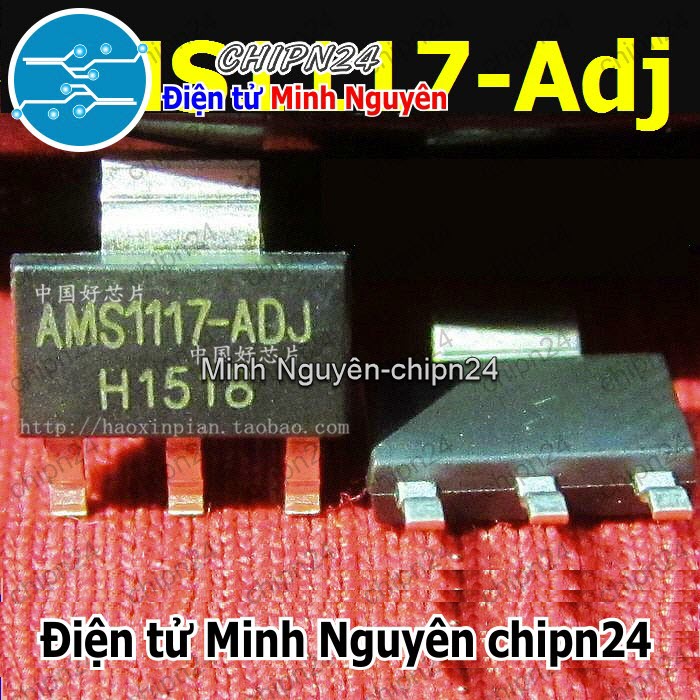 [4 con] (SOP) IC Dán AMS1117-ADJ SOT-223 (SMD) (IC Nguồn) - HH003467