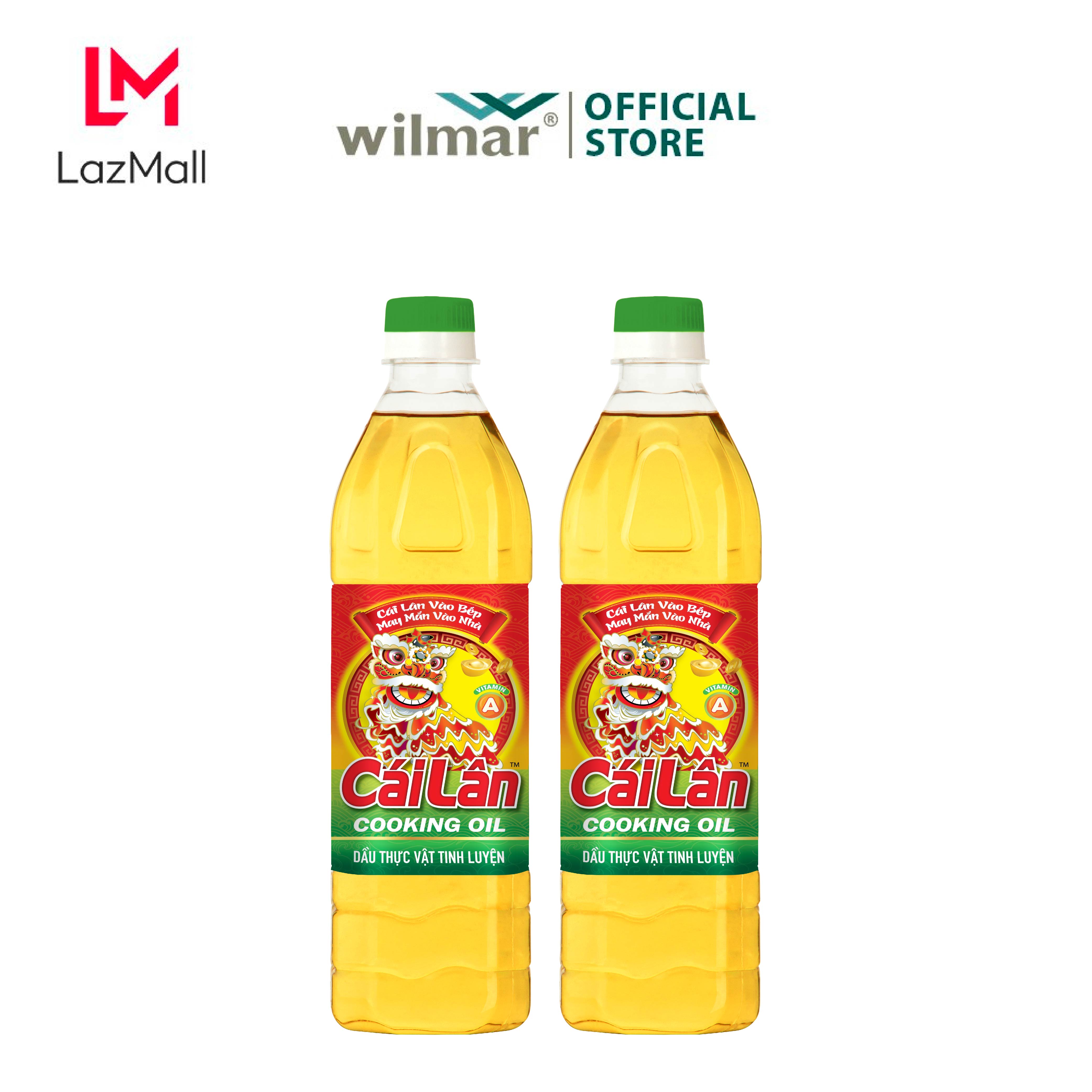 [Combo 2 chai] Dầu ăn Cái Lân 1L
